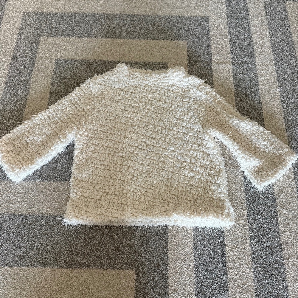 Women's Vince Camuto Fluffy White Sweater